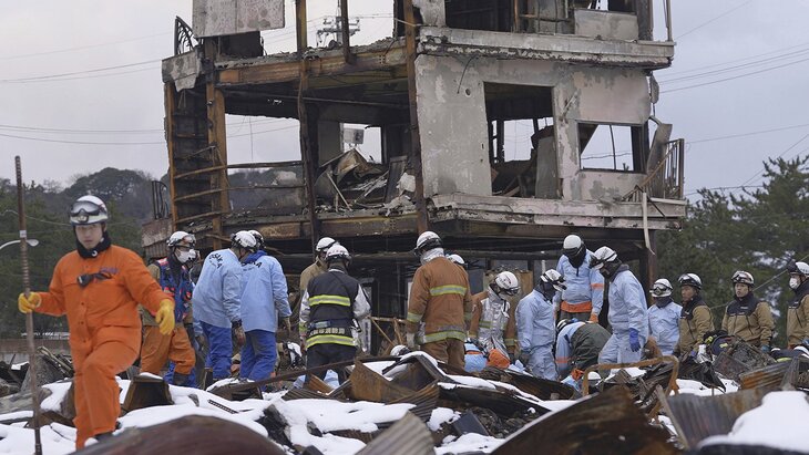 Семь человек пострадали при землетрясении в Японии