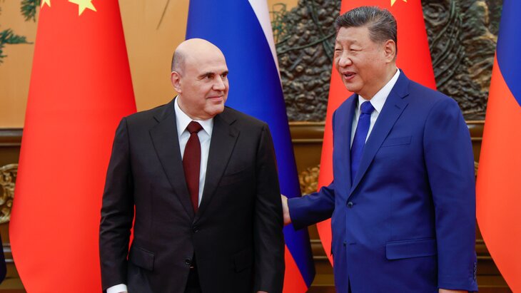 Мишустин передал Си Цзиньпину наилучшие пожелания от Путина Мишустин передал Си Цзиньпину наилучшие пожелания от Путина