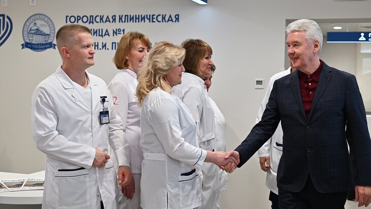 Собянин объявил об открытии обновленного корпуса ГКБ № 1 им Н. И. Пирогова