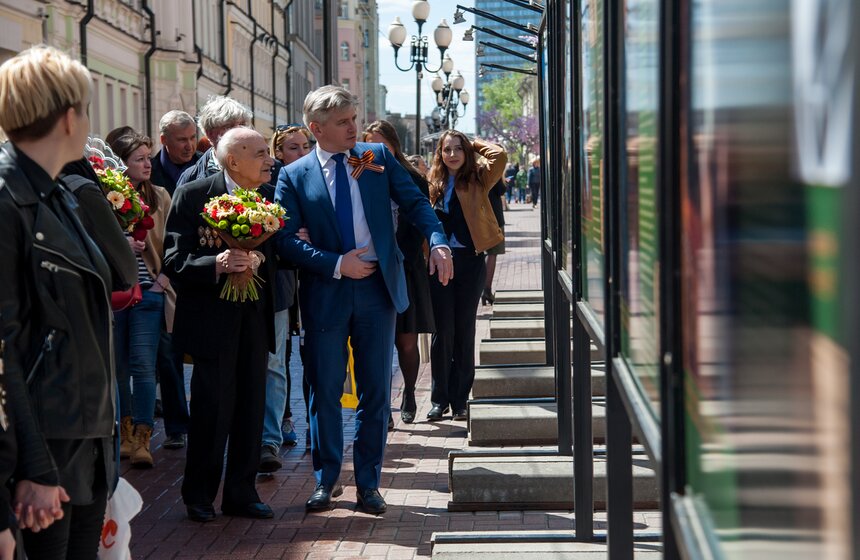 Открытие выставки "Они сражались за Родину" на Арбате 20 фото