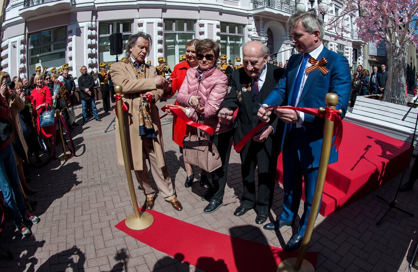 Открытие выставки "Они сражались за Родину" на Арбате 15 фото