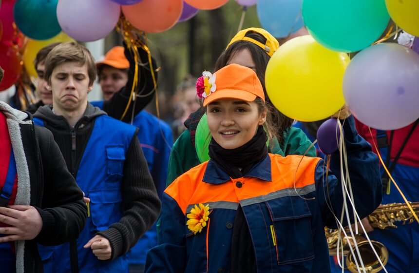 Костюмированный парад-флешмоб фестиваля "Московская весна" 14 фото