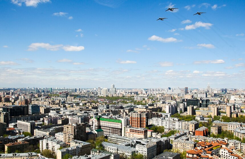 Репетиция воздушной части военного парада прошла в Москве 1 фото