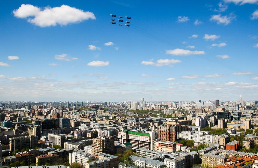 Репетиция воздушной части военного парада прошла в Москве 5 фото