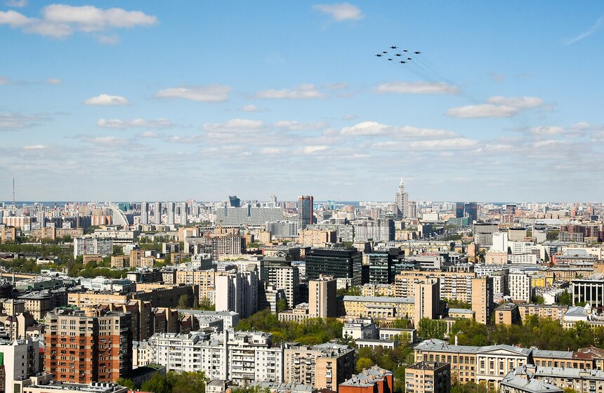 Репетиция воздушной части военного парада прошла в Москве 4 фото