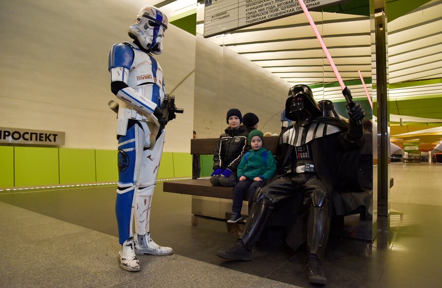 День "Звездных войн" в метро. Фото 10 фото