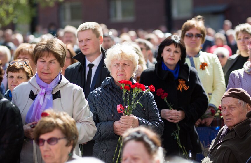 Торжественный митинг в честь Дня Победы в электродепо "Северное" 10 фото