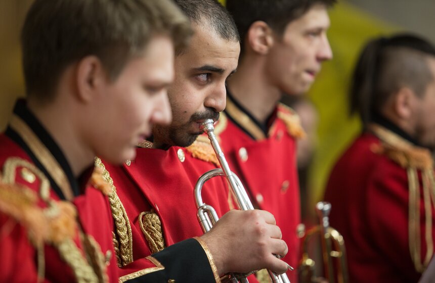 Концерт Государственного духового оркестра России в метро 10 фото