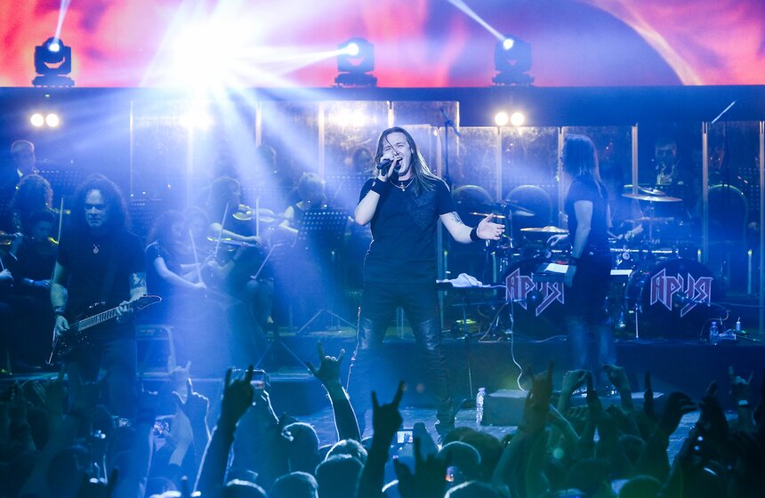 "Ария" выступила с концертом в Крокус Сити Холле 40 фото