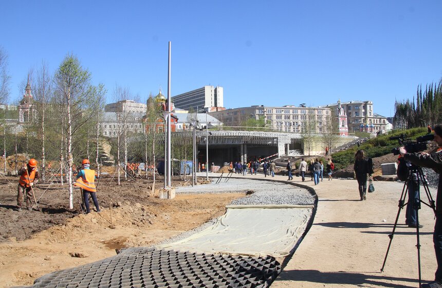 Строительство парка "Зарядье" вышло на финишную прямую 10 фото