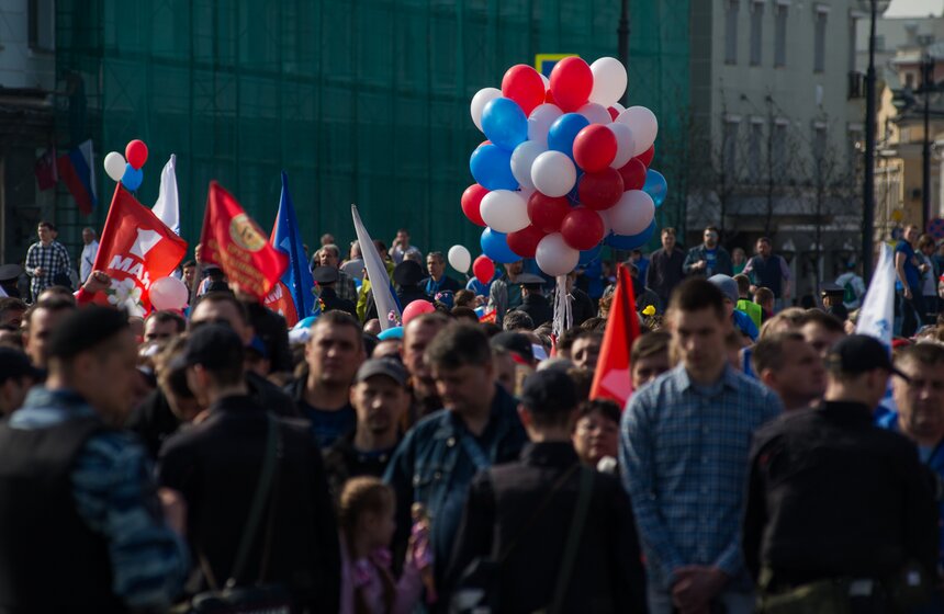 Как прошел Первомай в Москве. Фото 5 фото
