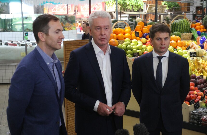 Сергей Собянин посетил открытие обновленного Даниловского рынка 28 фото
