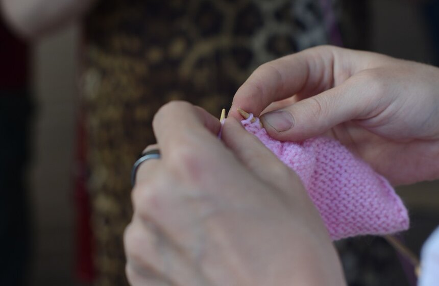 В столице прошел вязальный флешмоб 2 фото