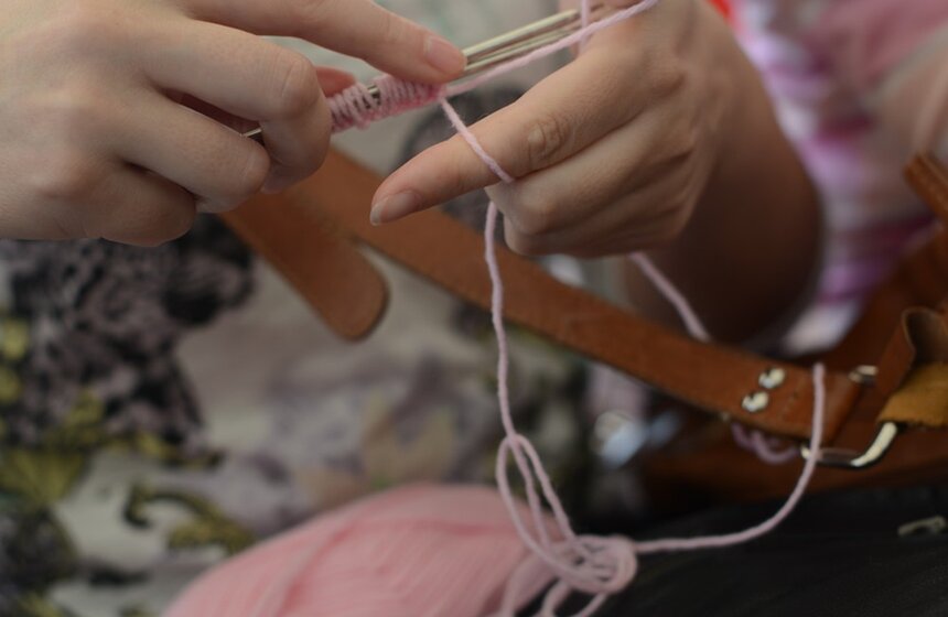 В столице прошел вязальный флешмоб 10 фото