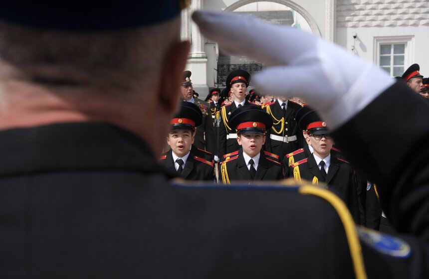 Торжественная церемония посвящения в кадеты 14 фото