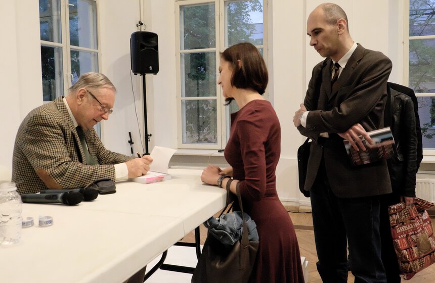 Кшиштоф Занусси представил свою книгу в ММОМА. Фото 11 фото