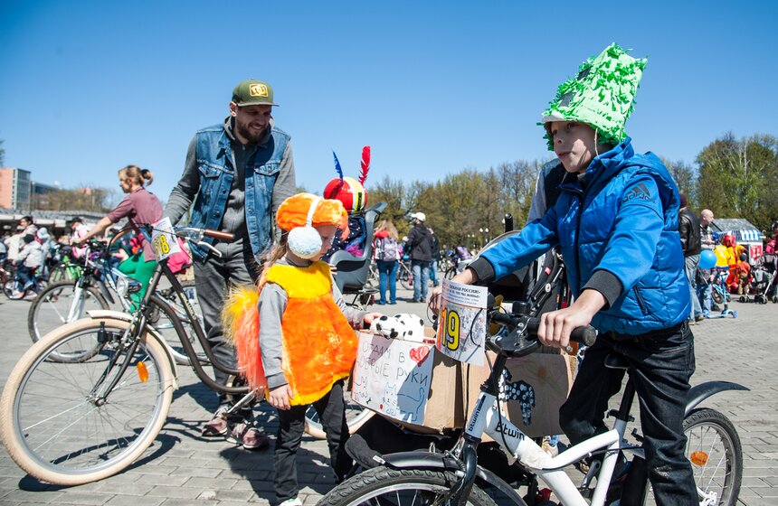 Велопробег "Спасибо за то, что мы живы!" прошел в Измайлове 8 фото