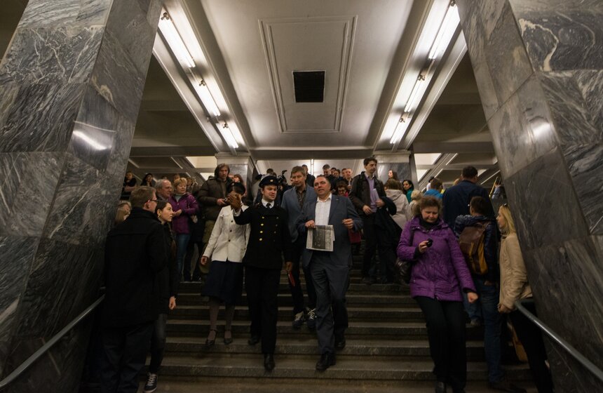 Как прошла историческая реконструкция дня открытия метро. Фото 21 фото