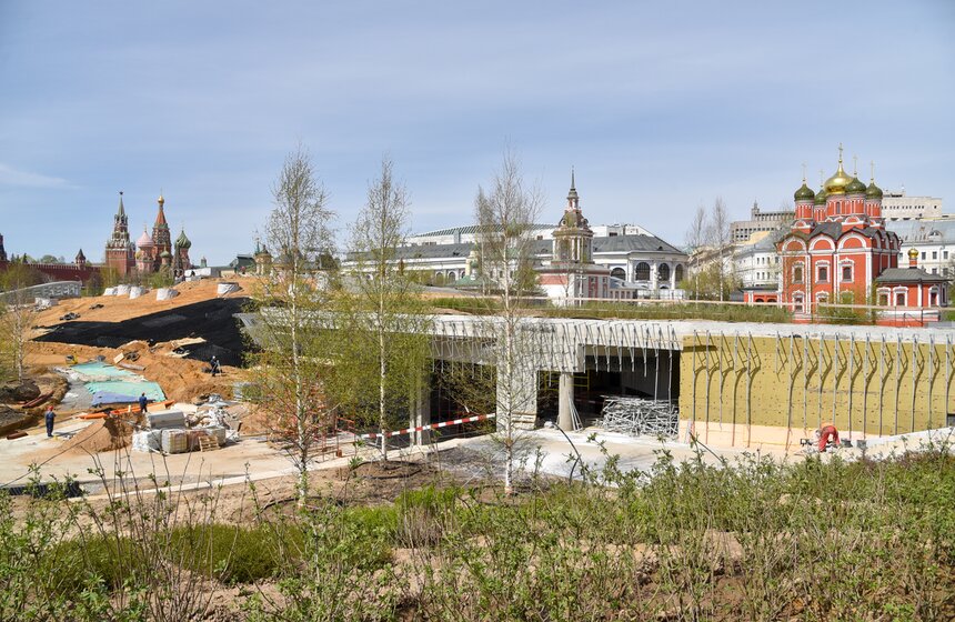 Строительство парка "Зарядье". Фото 19 фото