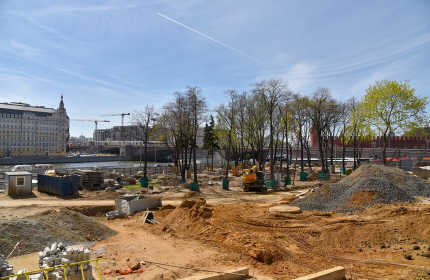 Строительство парка "Зарядье". Фото 4 фото