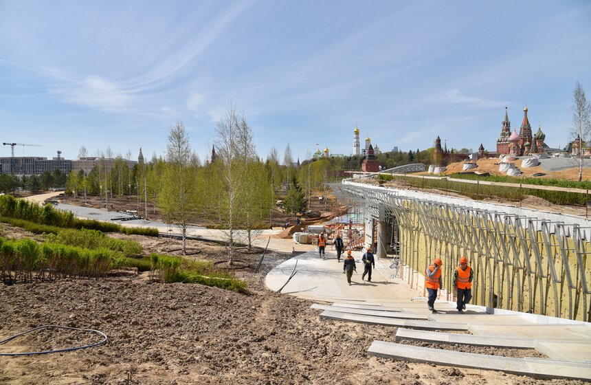 Строительство парка "Зарядье". Фото 14 фото