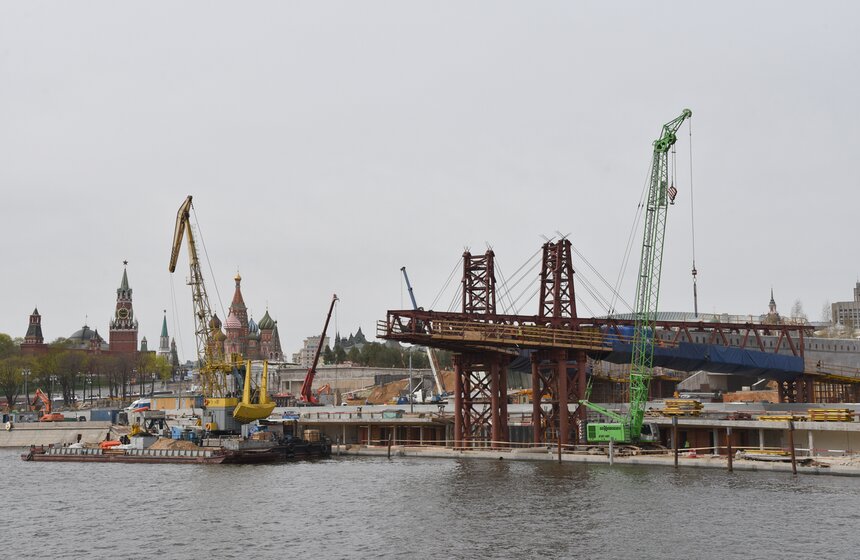 Строительство парка "Зарядье". Фото 33 фото