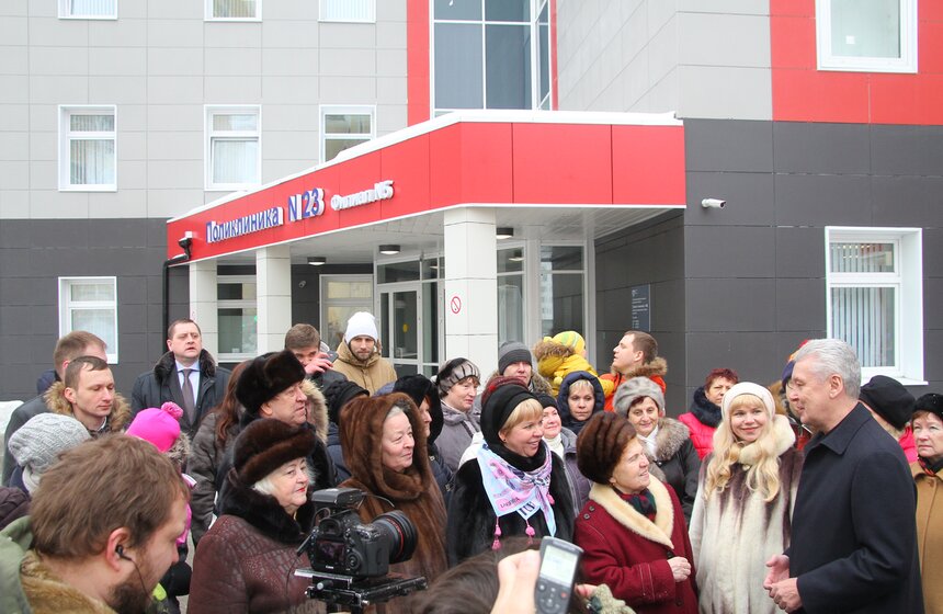 Сергей Собянин посетил новую поликлинику в Некрасовке 6 фото