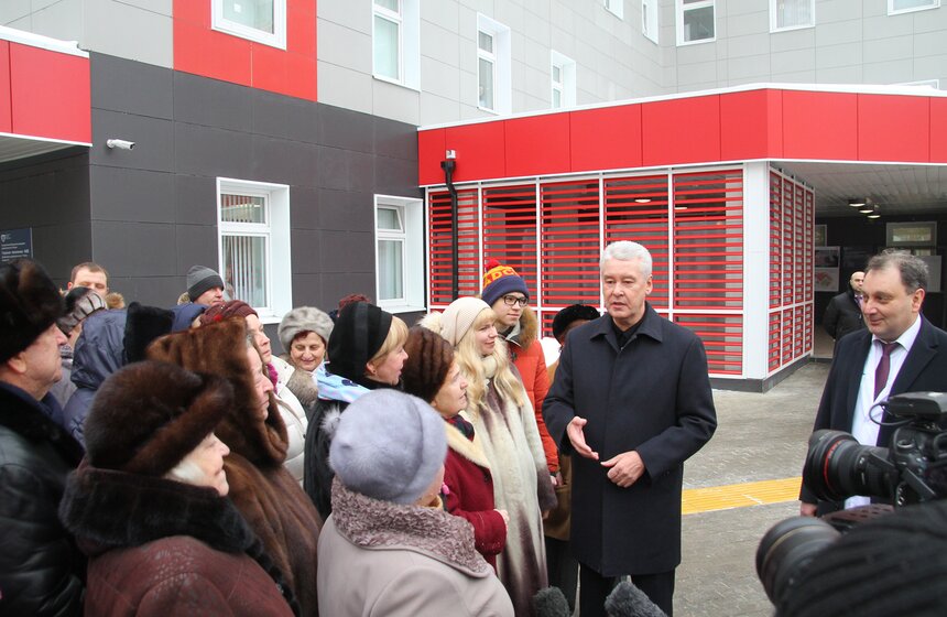 Сергей Собянин посетил новую поликлинику в Некрасовке 8 фото