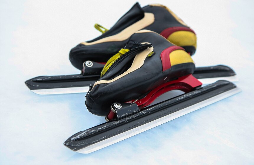 Занятия конькобежным спортом в парке Горького. Фоторепортаж 1 фото