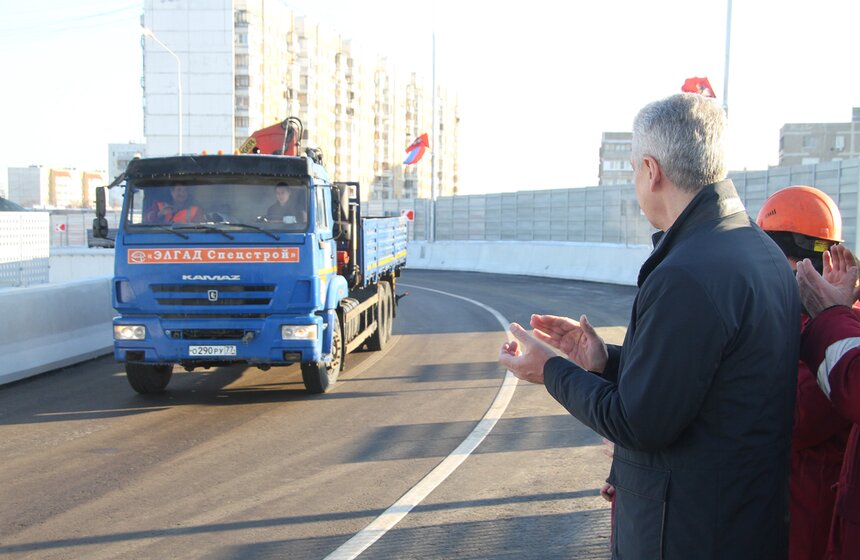 Мэр открыл путепровод в Щербинке 10 фото