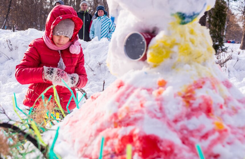 Фестиваль снеговиков в "Сокольниках" 26 фото