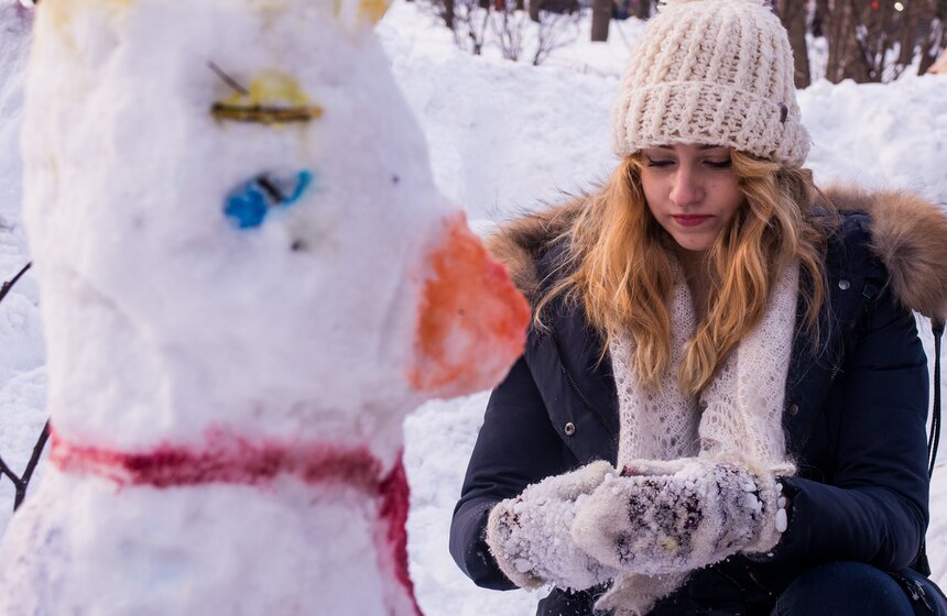 Фестиваль снеговиков в "Сокольниках" 18 фото