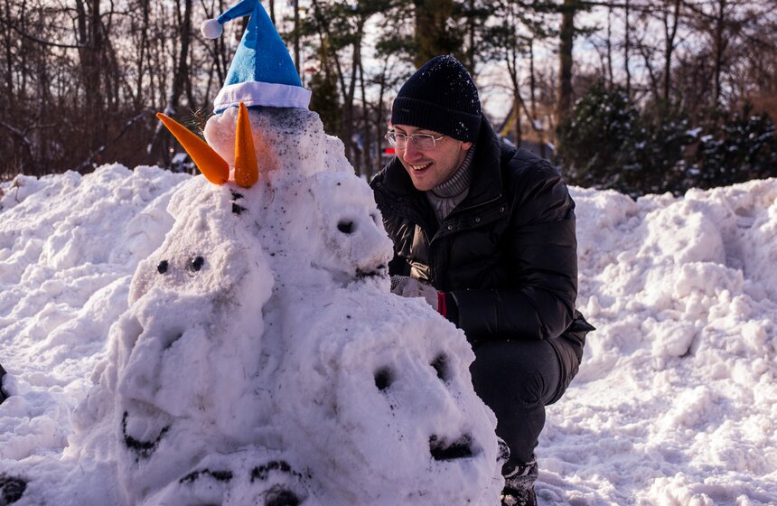 Фестиваль снеговиков в "Сокольниках" 23 фото