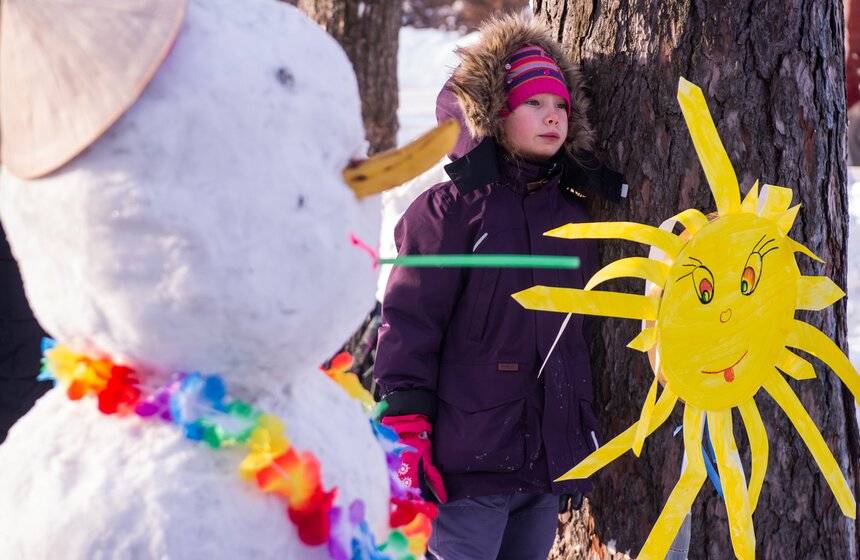 Фестиваль снеговиков в "Сокольниках" 24 фото