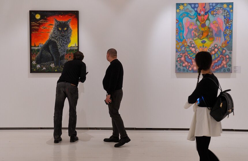 Выставки "Наив…но" и "Сотворение мира". Фоторепортаж 29 фото