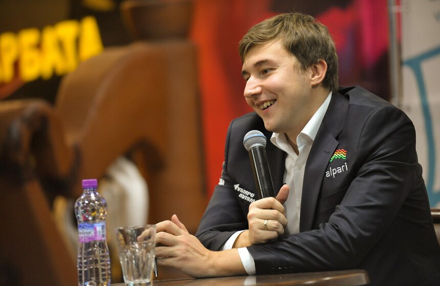 Встреча с шахматистом Сергеем Карякиным 8 фото