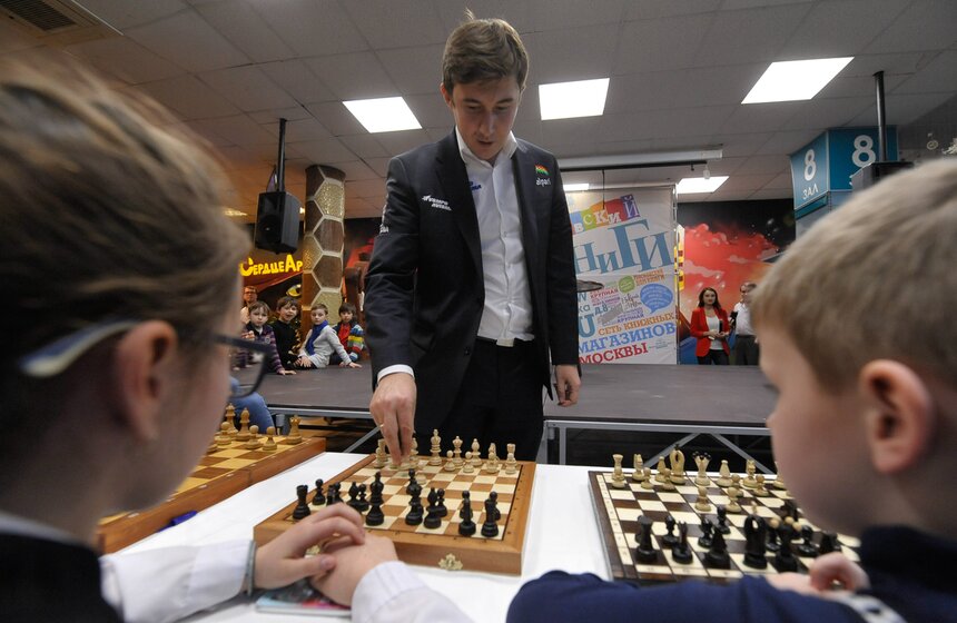 Встреча с шахматистом Сергеем Карякиным 10 фото