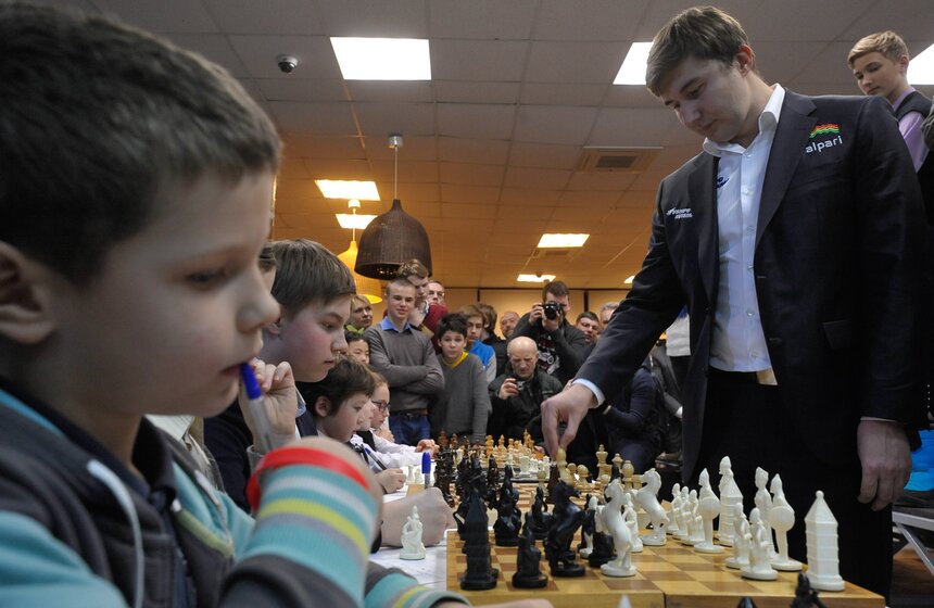 Встреча с шахматистом Сергеем Карякиным 15 фото