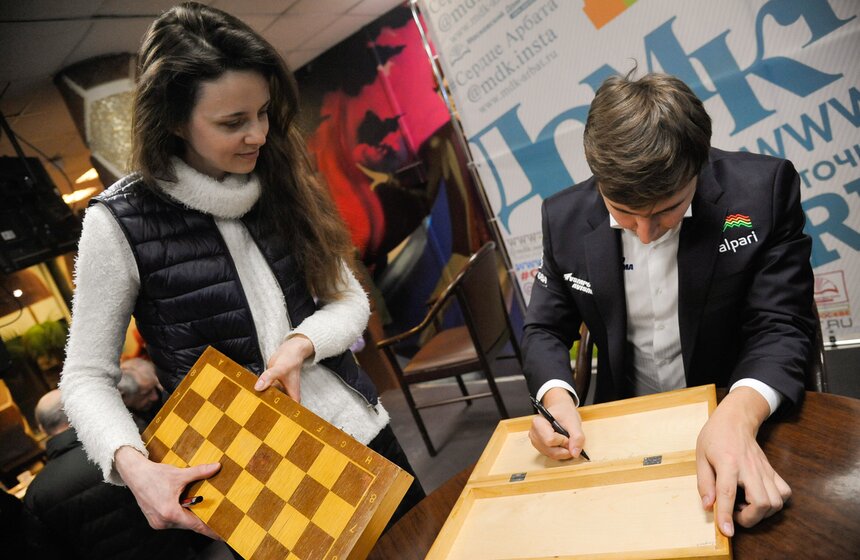 Встреча с шахматистом Сергеем Карякиным 25 фото