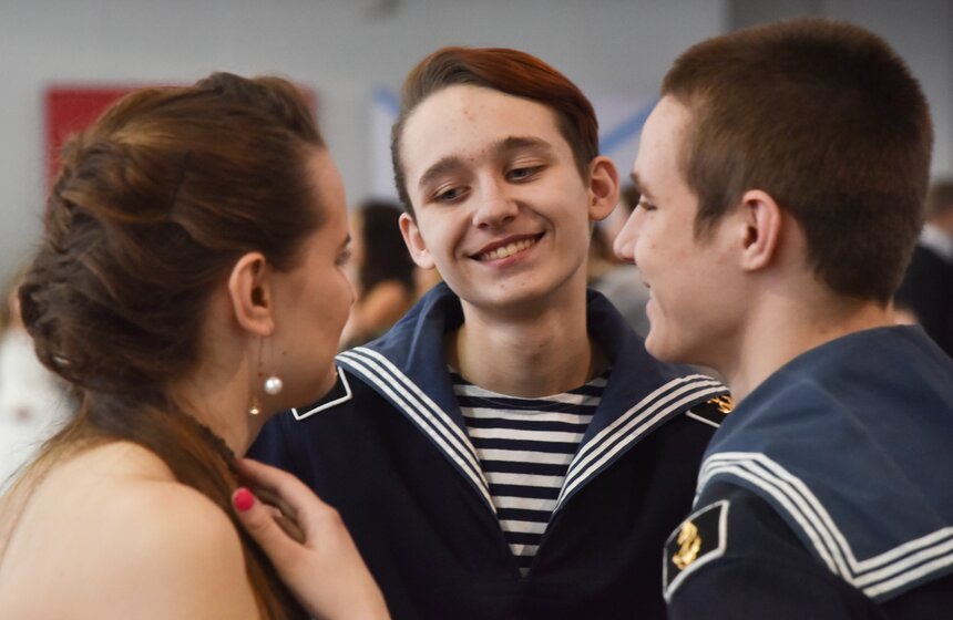 Бал юных моряков прошел в Московском Дворце пионеров 18 фото