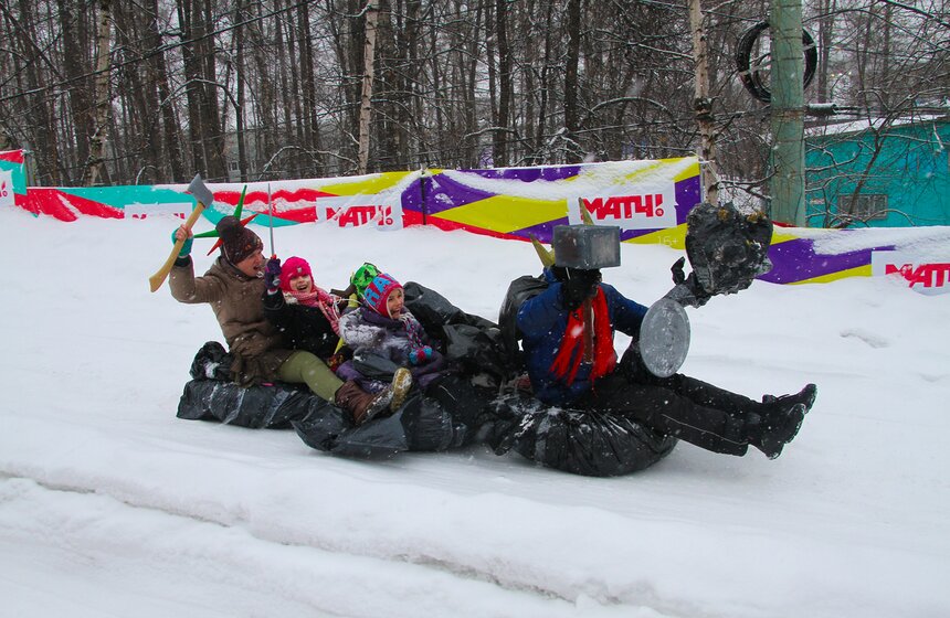 Фестиваль "Battle-сани" прошел в парке "Сокольники" 27 фото
