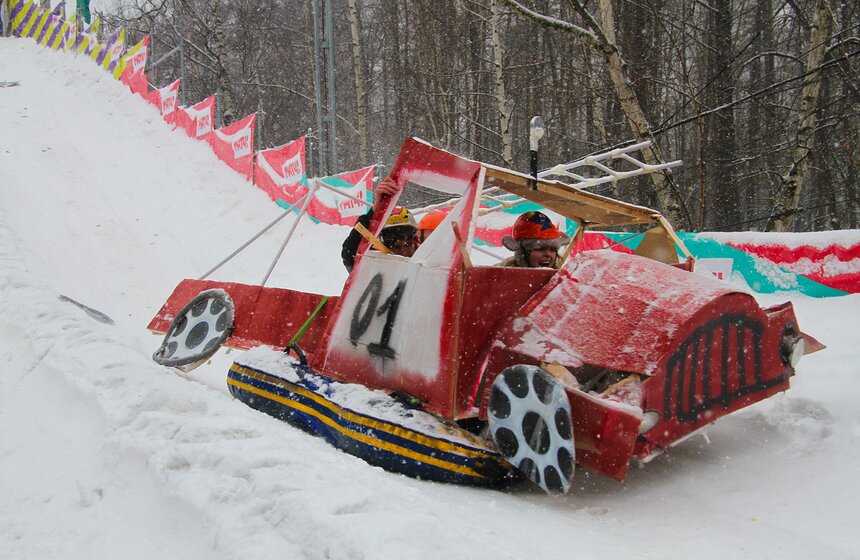 Фестиваль "Battle-сани" прошел в парке "Сокольники" 30 фото