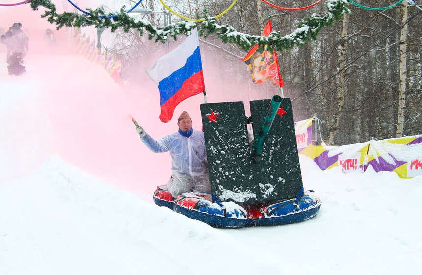 Фестиваль "Battle-сани" прошел в парке "Сокольники" 21 фото