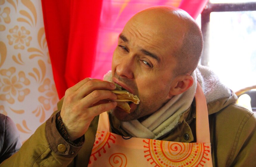 "Москва 24" накормила гостей и жителей столицы блинами. Фото 24 фото