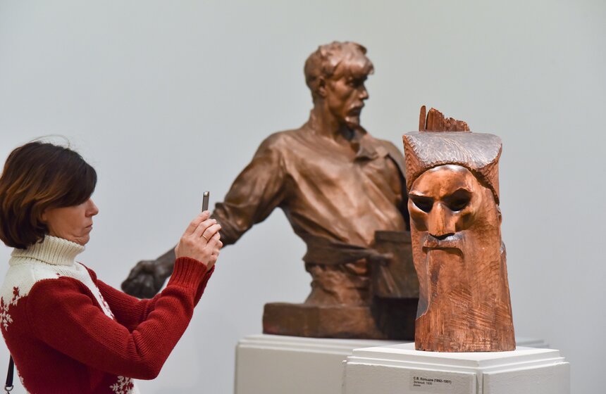 Выставка "Мужики и бабы" в Третьяковской галерее 25 фото