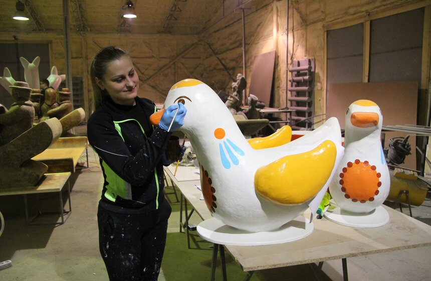 Производство дымковских игрушек. Фоторепортаж 12 фото