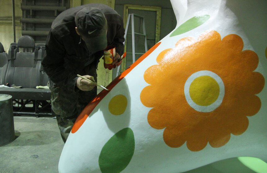 Производство дымковских игрушек. Фоторепортаж 10 фото