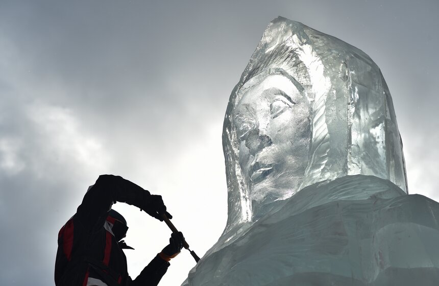 Ледяная Масленица украсила Манежную площадь 22 фото