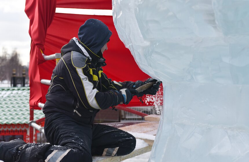 Ледяная Масленица украсила Манежную площадь 8 фото
