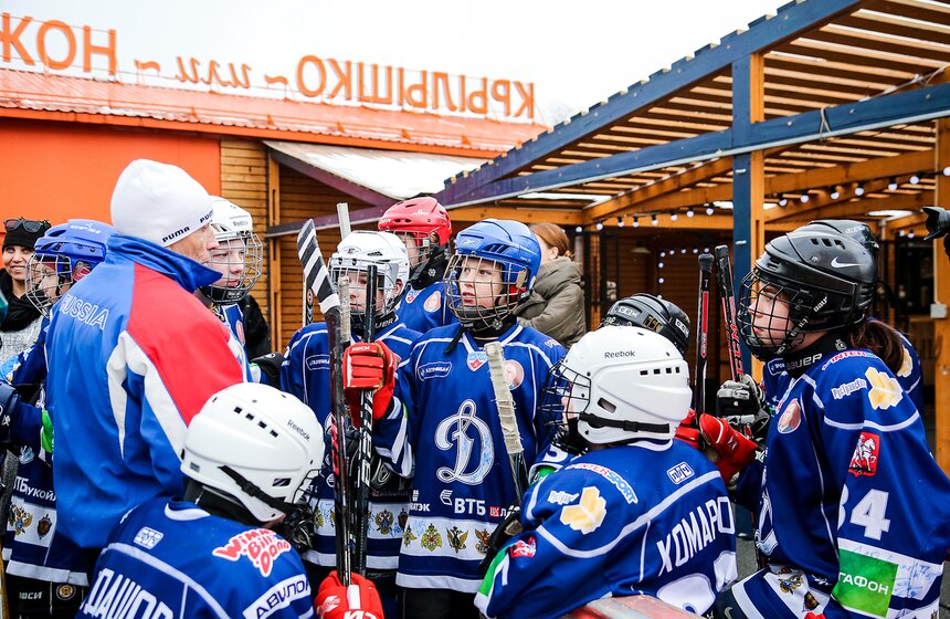 Товарищеский матч в Парке Горького. Фоторепортаж 1 фото